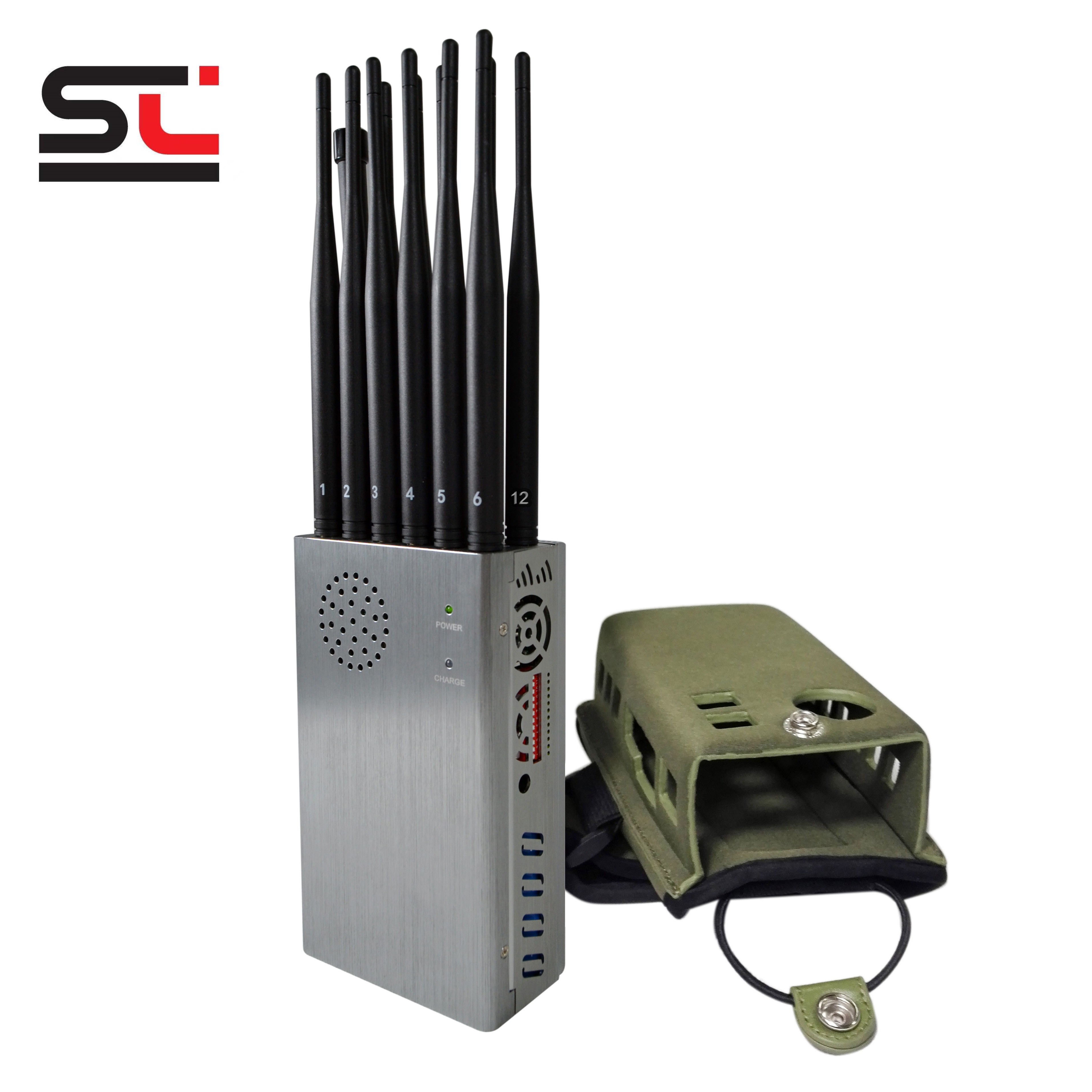 12 antennas handheld signal jammer/factory supply