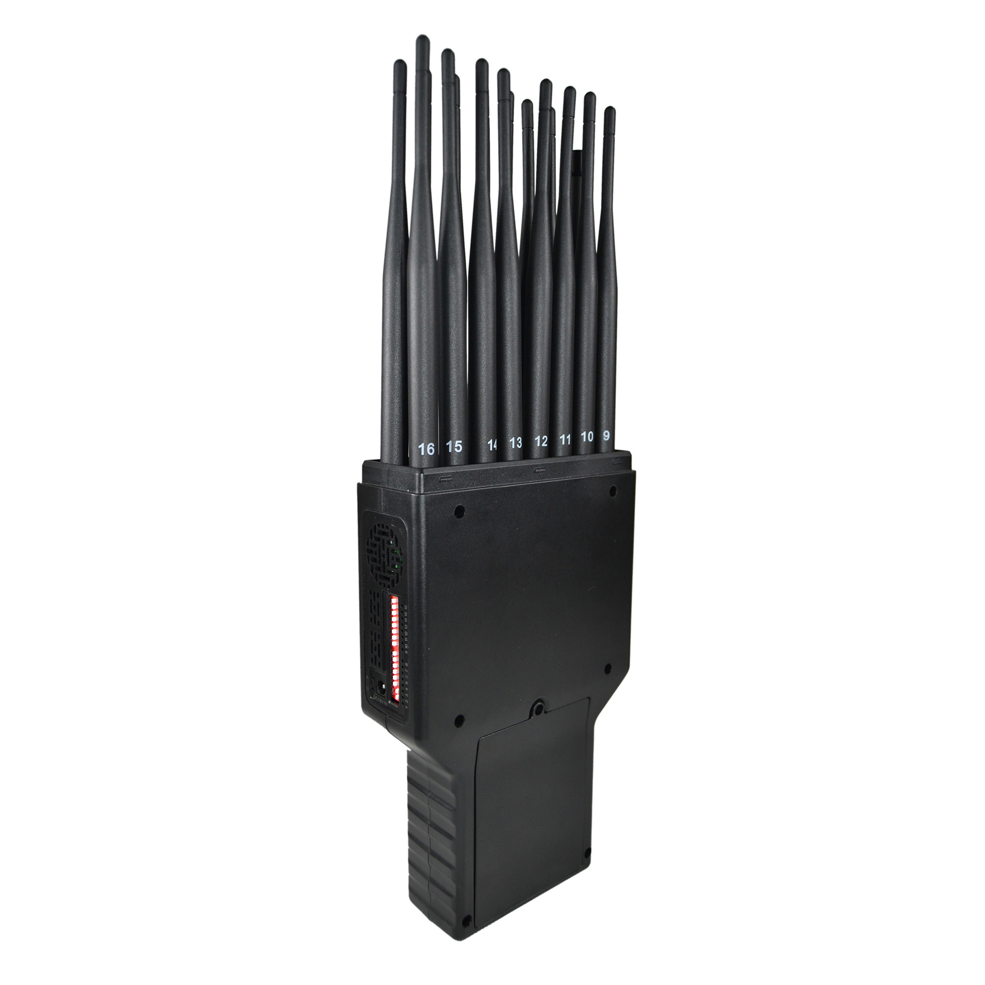 Signal Blocker 16 Band Dual Antenna Handheld Wi-Fi Mobile Location Lojack GPS 3G 4G 5g Signal