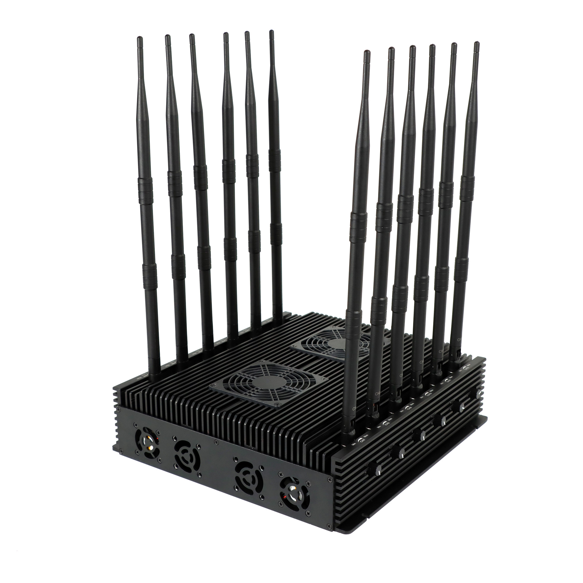 12 Antenna 80m 85W Wi-Fi Bluetooth GSM 3G 4G 5g Mobile Phone Signal Jammer