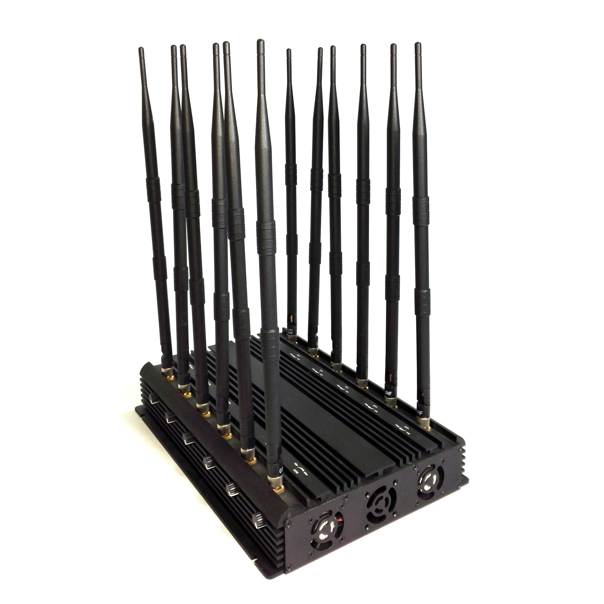 DC12V Car Using 12 Antennas Lojack GPS GSM 3G 4G 5g Cell Phone Jammer