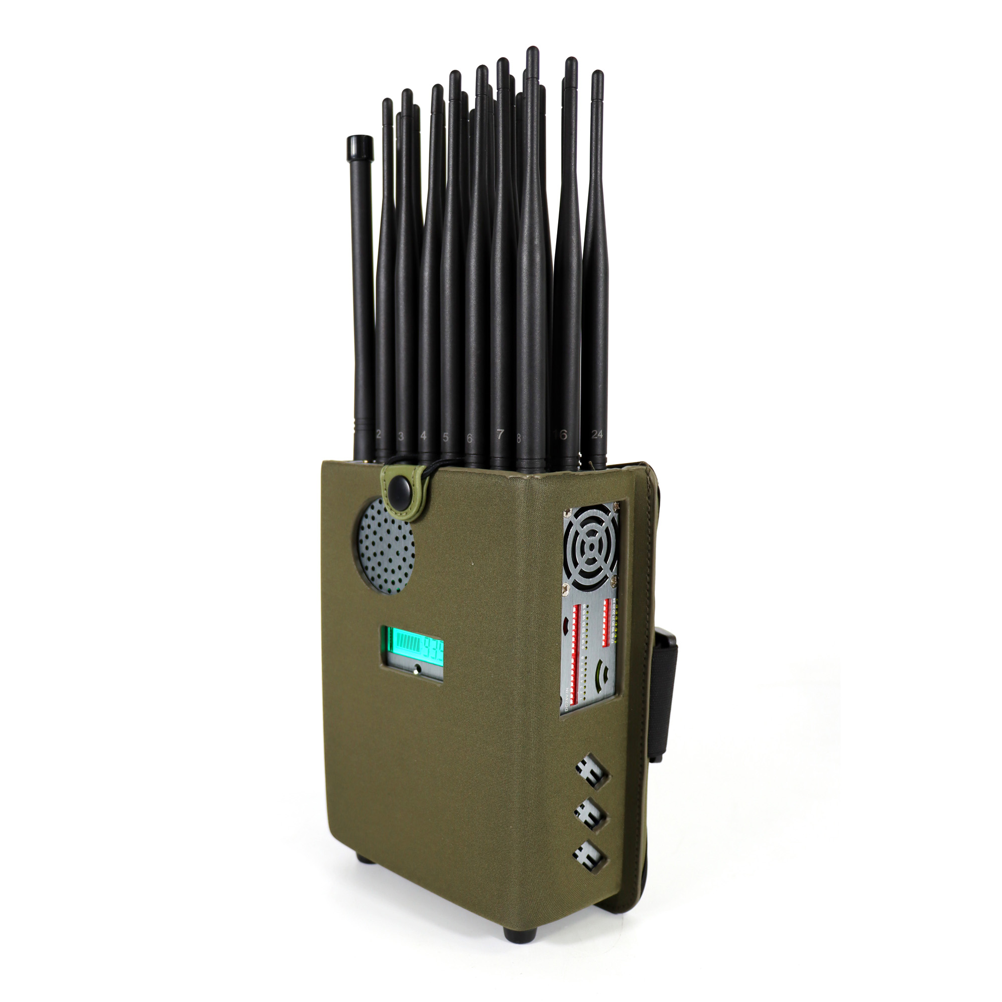 24 Antennas Signal Jammer for GSM LTE 4G 5g GPS WiFi Lojack Tracking GPS Signal Mobile Phone