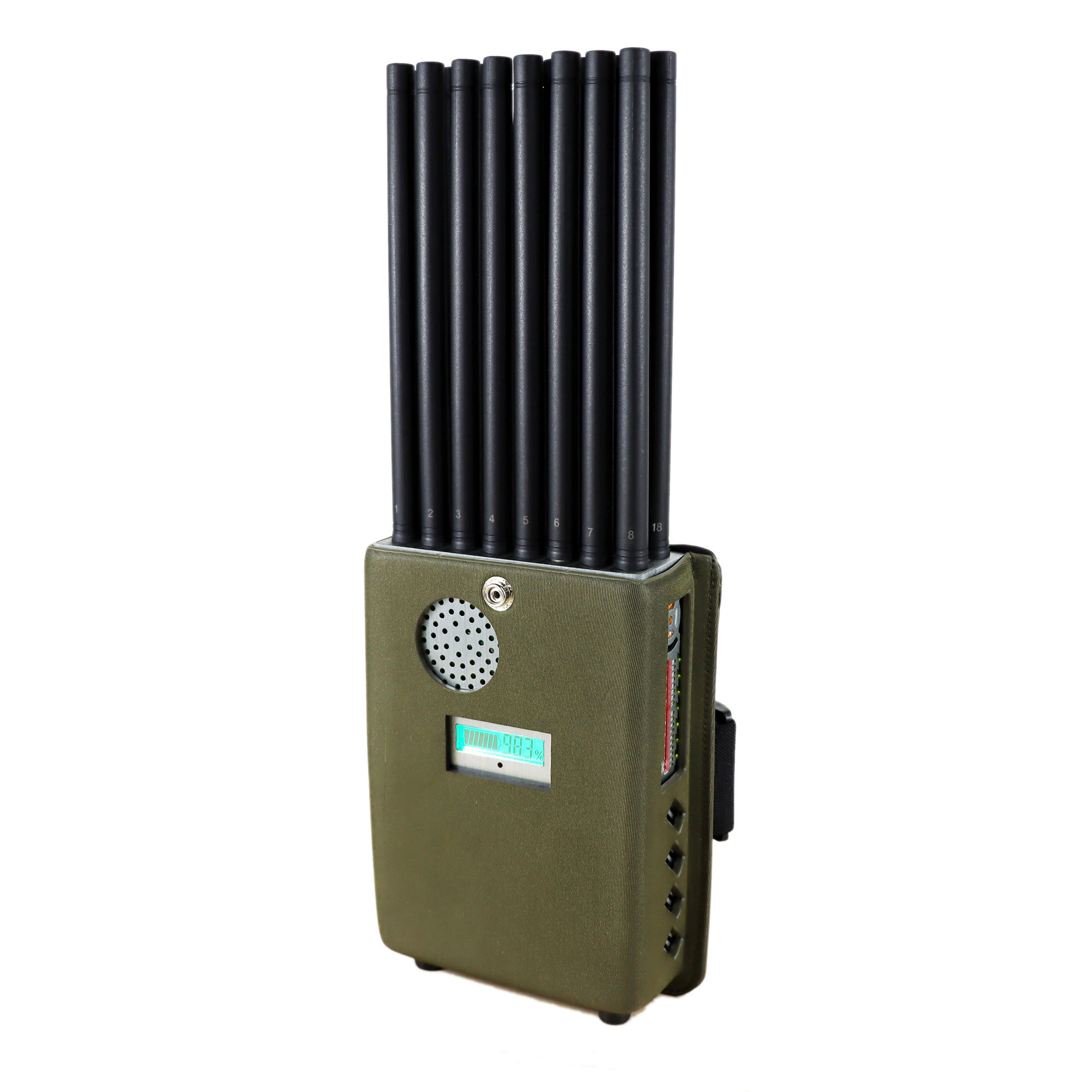 Full Bands18 Channel Mobile Phone Signal Blocker CDMA GSM 2g 3G 4G 5g GPS WiFi Lojack with Nylon Cover Signal Jammer Device