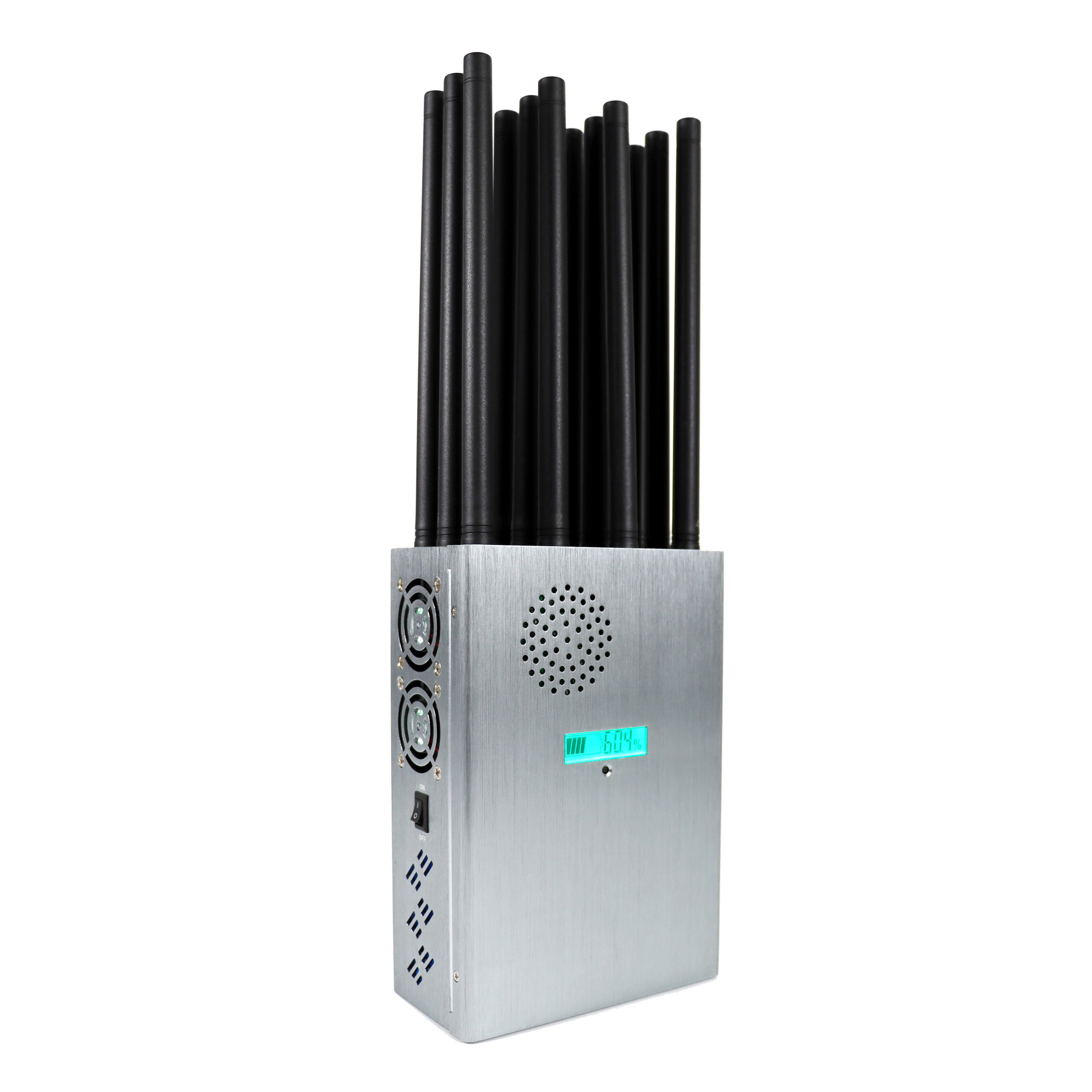 Portable 12 Antennas Cell Phone Signal Jammer Blocking RF Signal 5g Remote Control GPS/WiFi/GSM