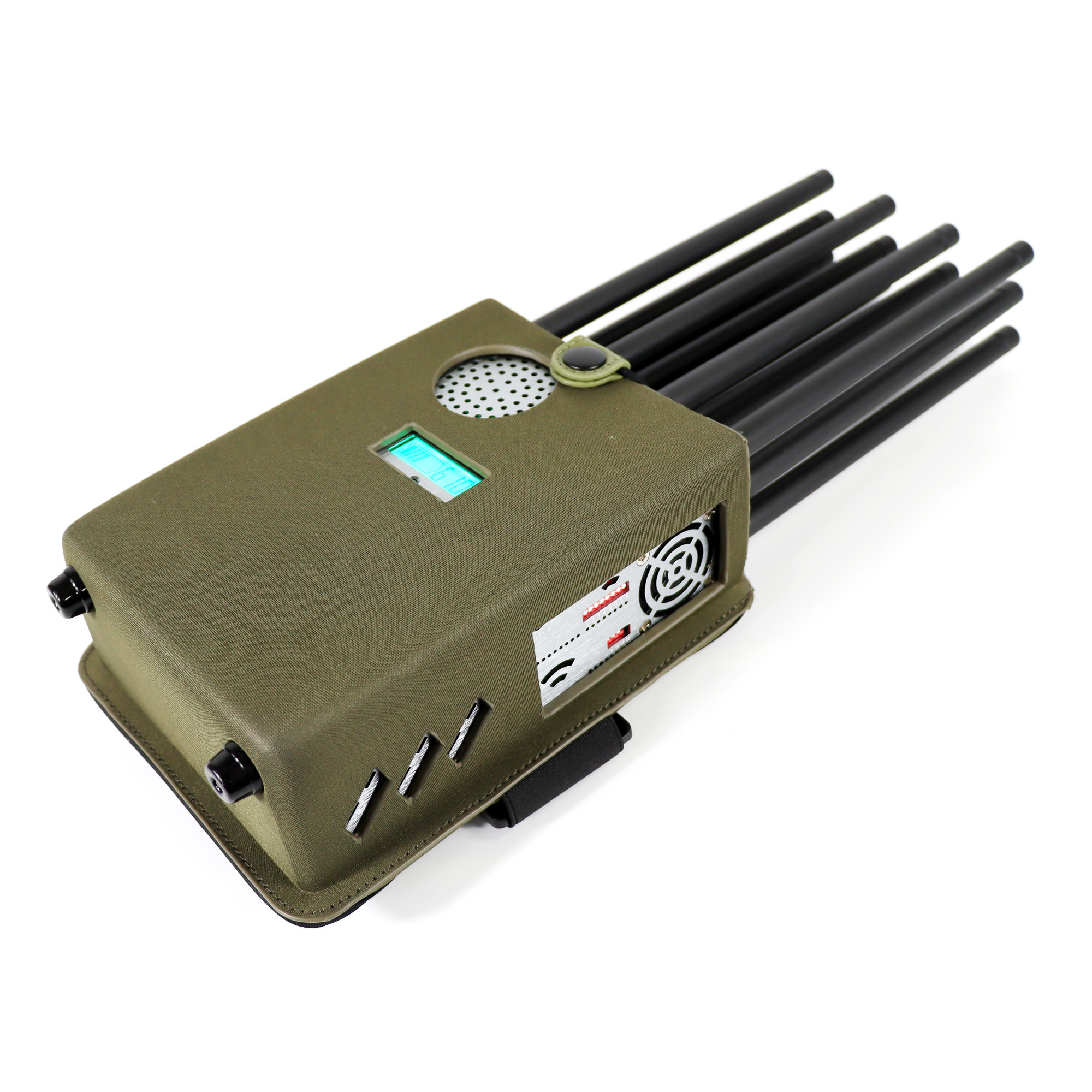 Portable 12 Antennas Cell Phone Signal Jammer Blocking RF Signal 5g Remote Control GPS/WiFi/GSM