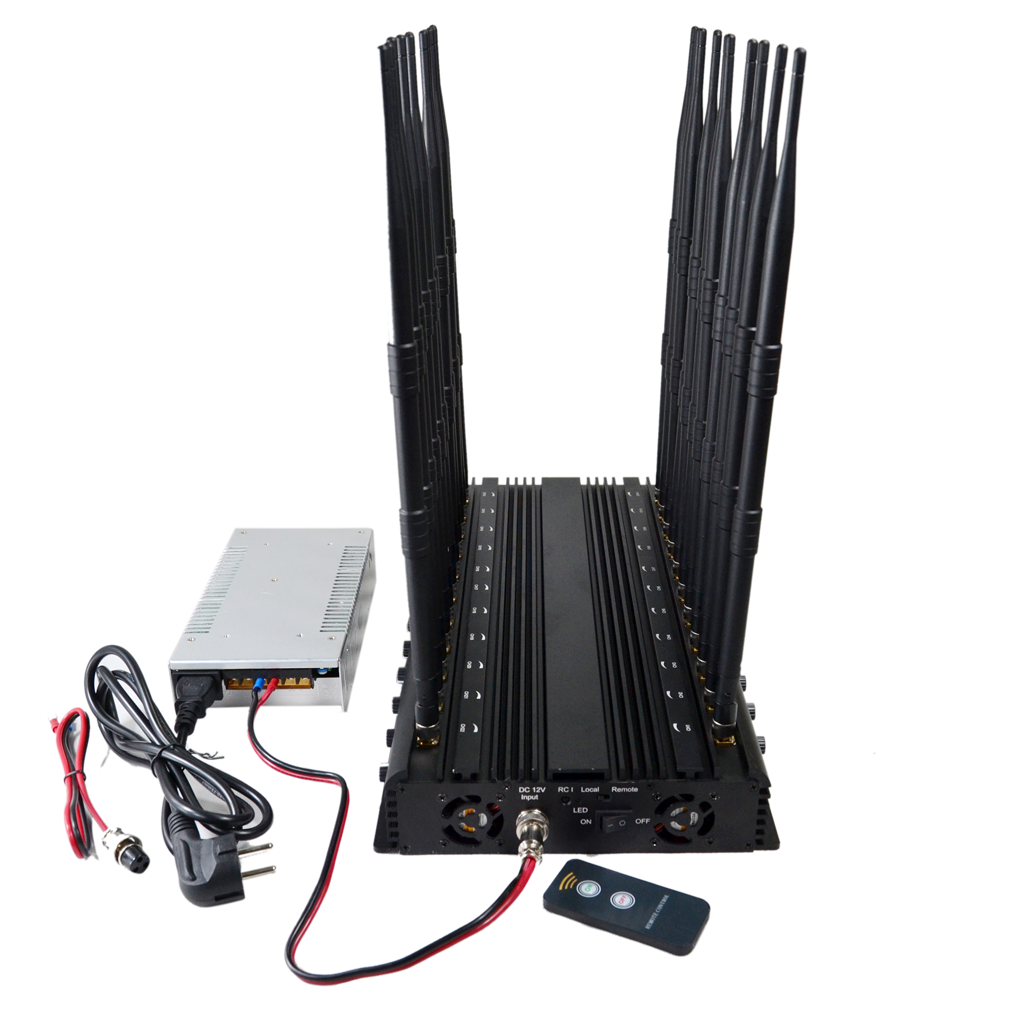 22-Band Desktop GSM Wi-Fi 3G 4G 5g Cellular Signal Blocker Signal Jammer High Power