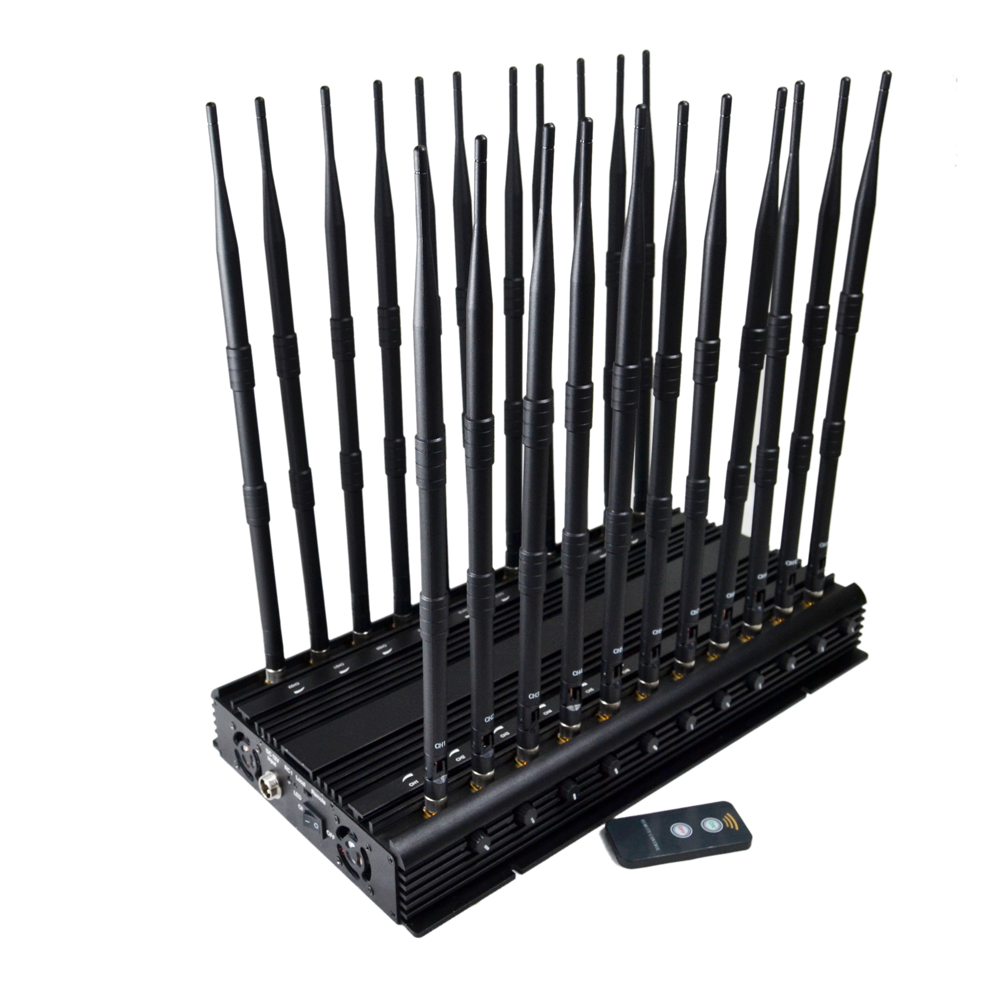 22-Band Desktop GSM Wi-Fi 3G 4G 5g Cellular Signal Blocker Signal Jammer High Power