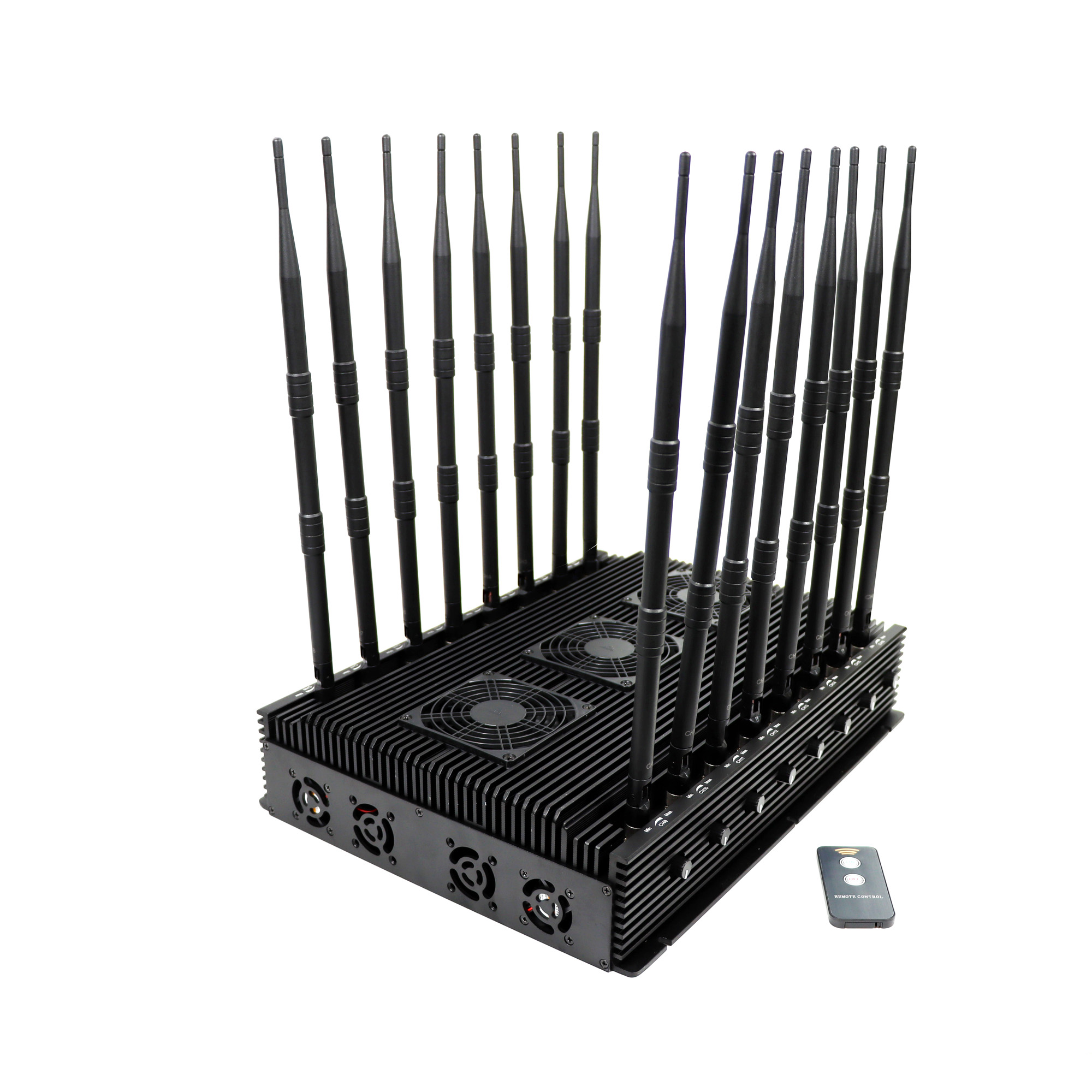 80m 110W Desktop 16 Antenna GPS WiFi GSM 3G 4G 5g Mobile Signal Jamming Devices