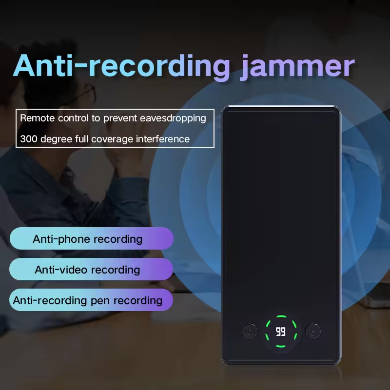 F10 Anti-Recording Blocker Jammer Wide Range Anti Voice Video Phone Recorder Pen Privacy Protector Spy Sound Detector