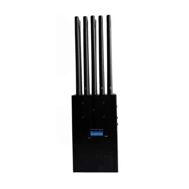 Portable Handheld 10 Channel Antennas 2G 3G 4G 5G GPS WIFI 2.4G Ble Mobile Phone Signal Inhibitor Detector