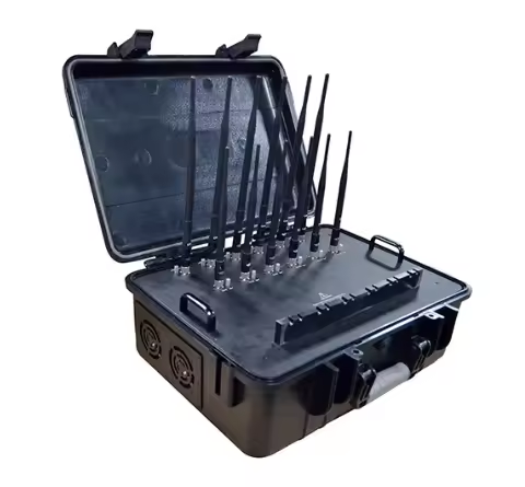 High Power Suitcase Portable 12 Antennas WiFi Lojack GPS GSM 3G 4G 5g Mobile Phone Signal Jammer