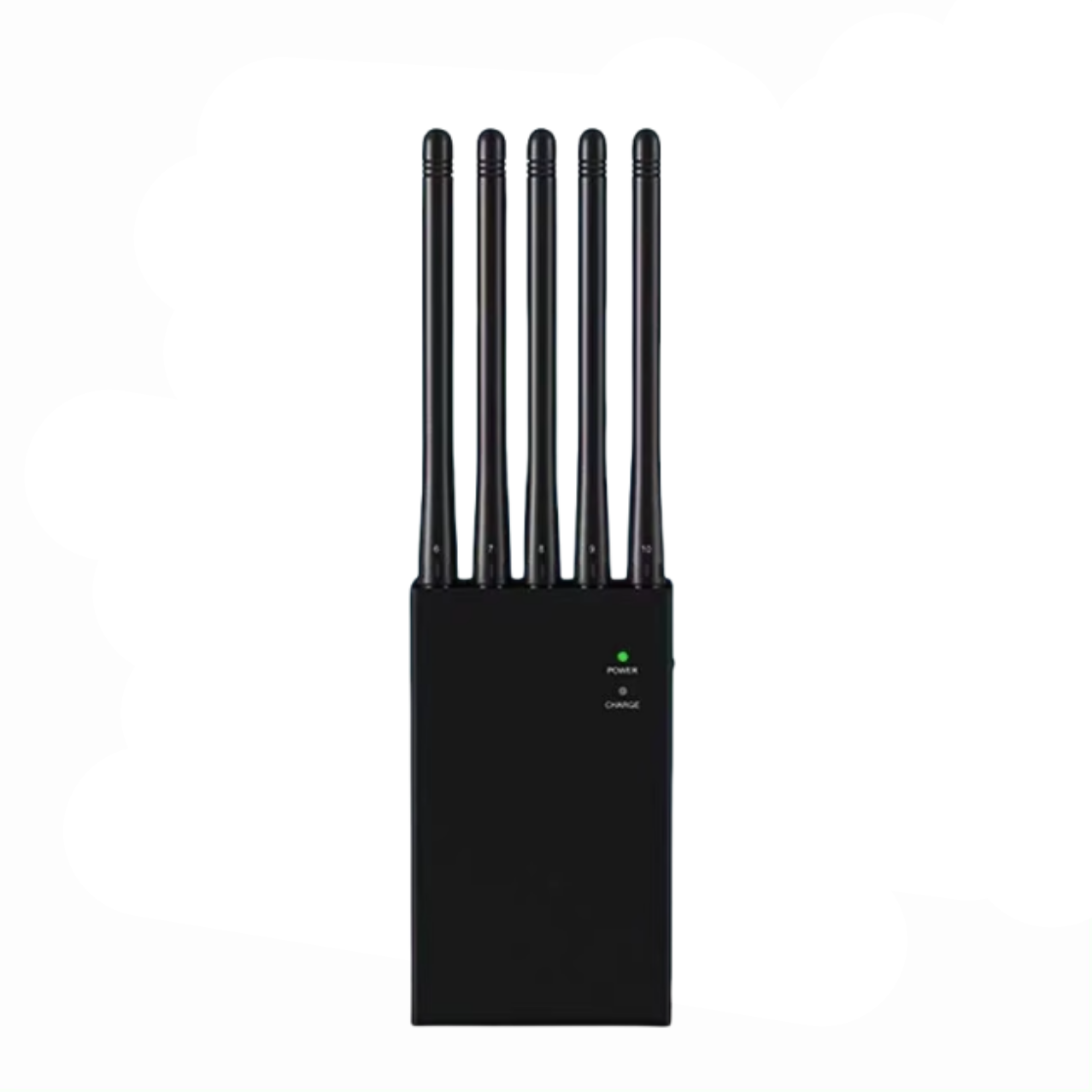 Handheld 10 Antennas 5G Cellphone Signal Jammer Blocking 2G 3G 4G 5G Wi-Fi GPS 10 Watts Jamming